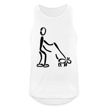 Walkies chien - Débardeur respirant Homme - blanc - Devant - Nick (188cm)