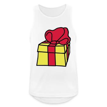 gift - Männer Tank Top atmungsaktiv - Weiß - Vorne - Nick (188cm)