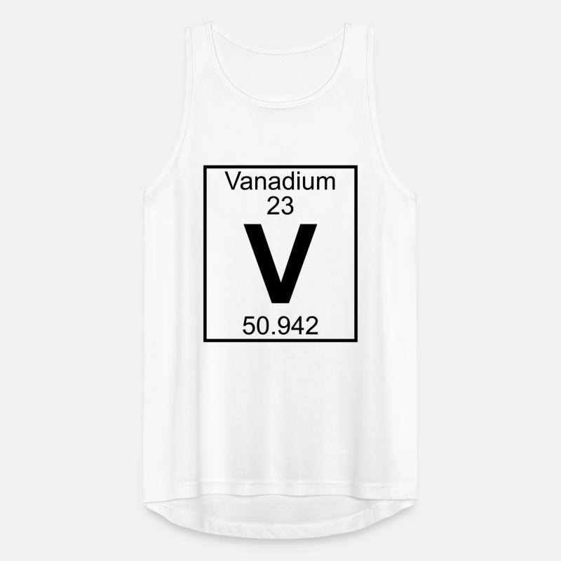 Periodic table element 23 - V (vanadium) - BIG Männer Tank Top atmungsaktiv