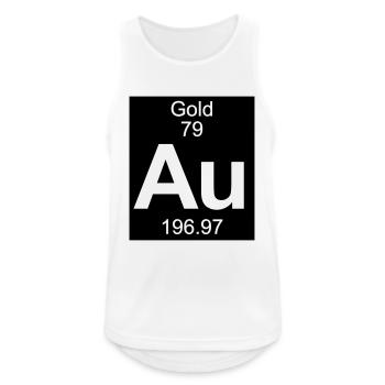 Element 79 - au (gold) - Inverse (Full) - Débardeur respirant Homme - blanc - Devant - Nick (188cm)