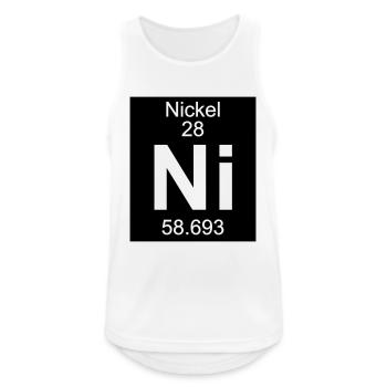 Element 28 - ni (nickel) - Inverse (Full) - Débardeur respirant Homme - blanc - Devant - Nick (188cm)