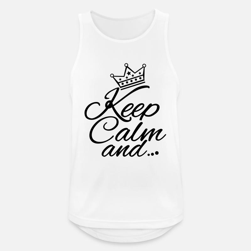 keep_calm_and_gi1 - Männer Tank Top atmungsaktiv - Weiß
