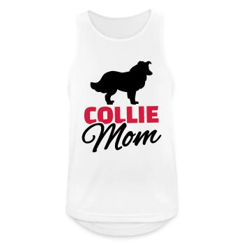 Collie Mom - Débardeur respirant Homme - blanc - Devant - Nick (188cm)