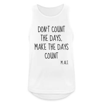 Boxen / Boxer / Boxing / Fight / Ali - Männer Tank Top atmungsaktiv - Weiß - Vorne - Nick (188cm)