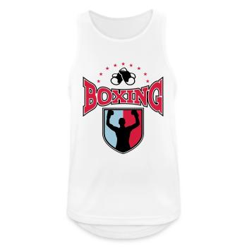 Boxer Boxen Boxkampf Kampfsport Ring Sport - Männer Tank Top atmungsaktiv - Weiß - Vorne - Nick (188cm)