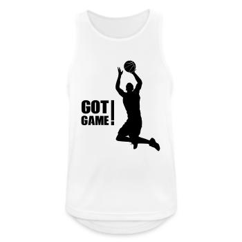 basket-ball - Débardeur respirant Homme - blanc - Devant - Nick (188cm)
