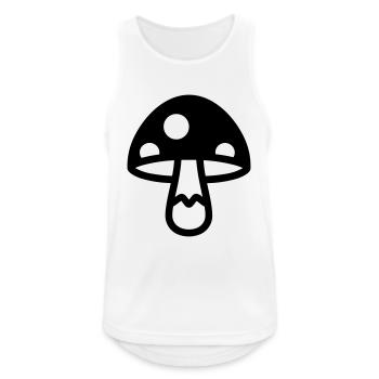 Mushroom - Men's Breathable Tank Top - white - Front - Nick (188cm)