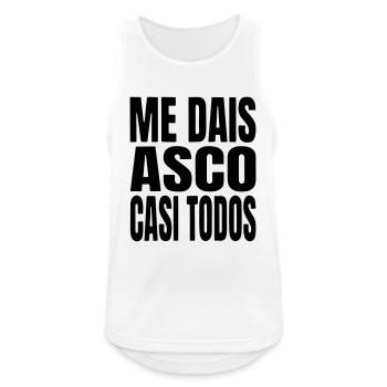 I almost feel disgusted by almost everyone. - Men's Breathable Tank Top - white - Front - Nick (188cm)