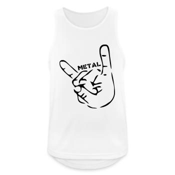 Metal Hard Rock - Débardeur respirant Homme - blanc - Devant - Nick (188cm)