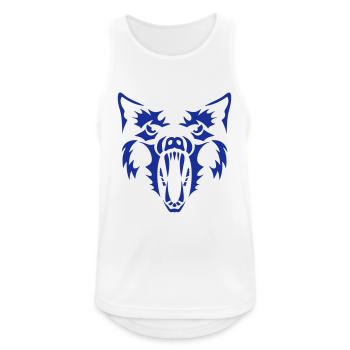 Wolf Werwolf Werwolf 3 - Männer Tank Top atmungsaktiv - Weiß - Vorne - Nick (188cm)