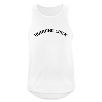 Running Crew Group Run Running Marathon - Débardeur respirant Homme - blanc - Devant - Nick (188cm)