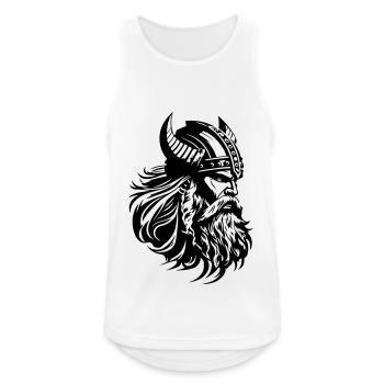 Viking Head Warrior Viking - Débardeur respirant Homme - blanc - Devant - Nick (188cm)