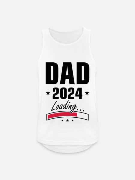Dad 2024 Loading Papa - Men's Breathable Tank Top - white