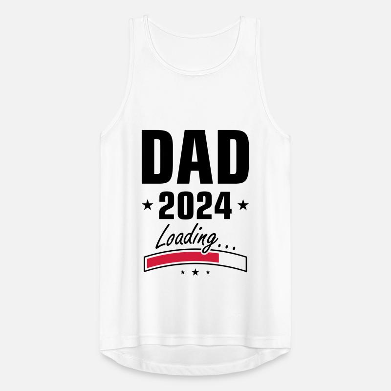 Dad 2024 Loading Papa Männer Tank Top atmungsaktiv