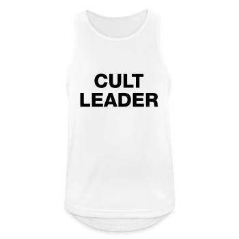 CULT LEADER - Men's Breathable Tank Top - white - Front - Nick (188cm)