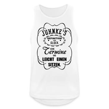 Leicht einen sitzen - Männer Tank Top atmungsaktiv - Weiß - Vorne - Nick (188cm)