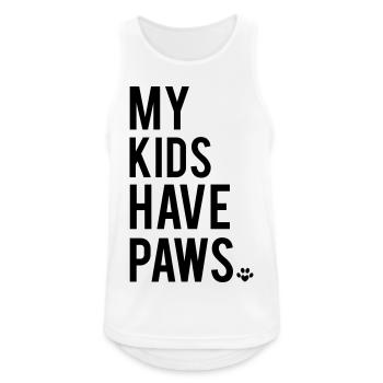 Paws - Men's Breathable Tank Top - white - Front - Nick (188cm)