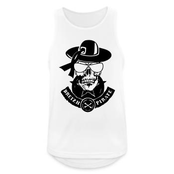 head of death renegade breizh pirate - Men's Breathable Tank Top - white - Front - Nick (188cm)