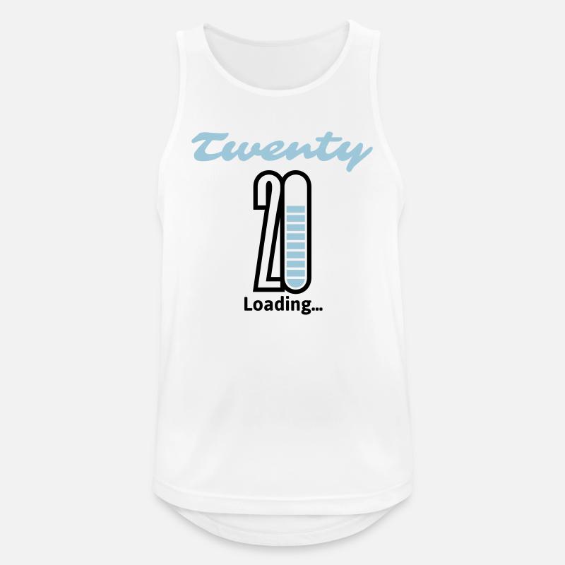Twenty Loading ... - Men's Breathable Tank Top - white