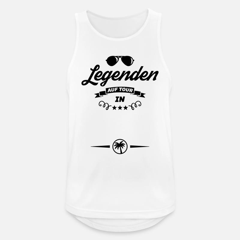 vorlage legenden tour - Männer Tank Top atmungsaktiv - Weiß