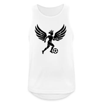 Football féminin Football féminin Silhouette - Débardeur respirant Homme - blanc - Devant - Nick (188cm)