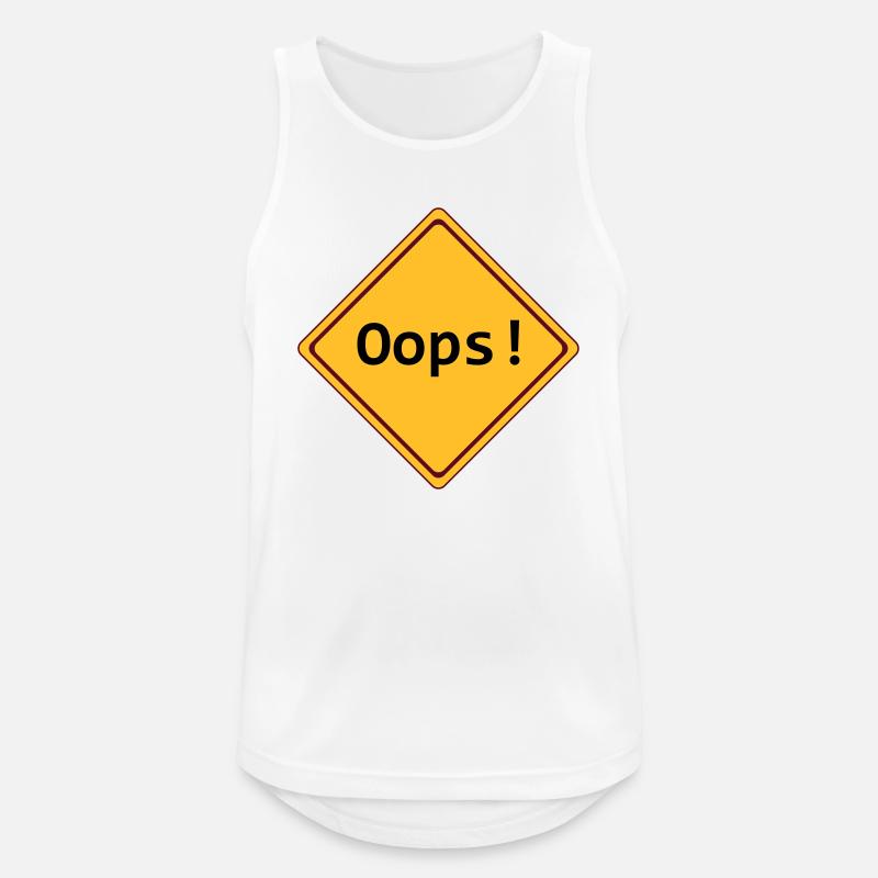 error, oops !, customizable - Men's Breathable Tank Top - white