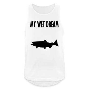 fishing my wet dream 4 - Men's Breathable Tank Top - white - Front - Nick (188cm)