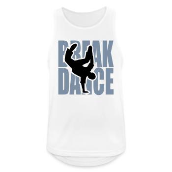 Breakdance Breakdancer Breaker Breakdance Bboy - Männer Tank Top atmungsaktiv - Weiß - Vorne - Nick (188cm)