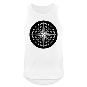 compass - Men's Breathable Tank Top - white - Front - Nick (188cm)