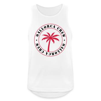 Majorque Crew Holidays - Débardeur respirant Homme - blanc - Devant - Nick (188cm)