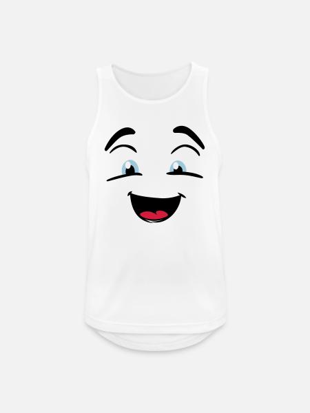 Smiling face - Men's Breathable Tank Top - white