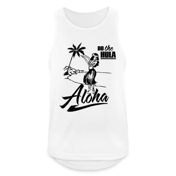 Aloha - Débardeur respirant Homme - blanc - Devant - Nick (188cm)
