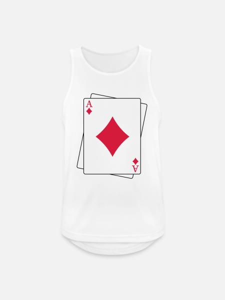 Ace of Caro - Männer Tank Top atmungsaktiv - Weiß
