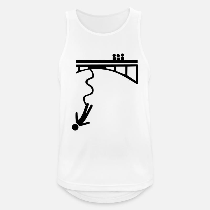 Bungee jumping - Männer Tank Top atmungsaktiv - Weiß