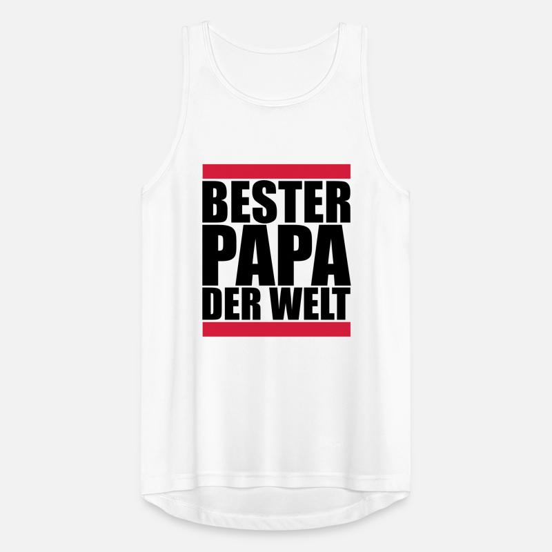 bester papa der welt Männer Tank Top atmungsaktiv