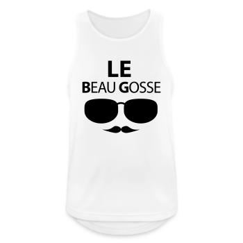 LEbeauxgosses - Débardeur respirant Homme - blanc - Devant - Nick (188cm)