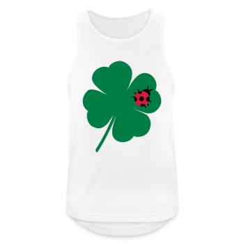 clover leaf - Men's Breathable Tank Top - white - Front - Nick (188cm)