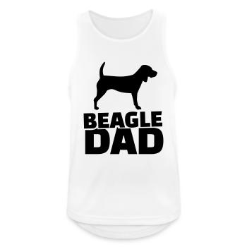 Beagle Dad - Débardeur respirant Homme - blanc - Devant - Nick (188cm)