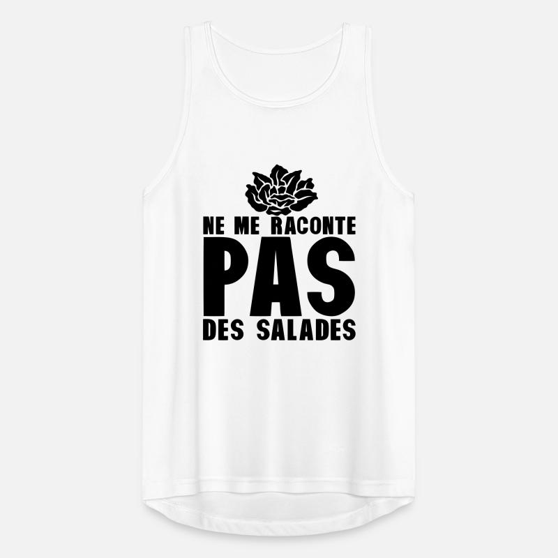 raconte pas salade expression Débardeur respirant Homme