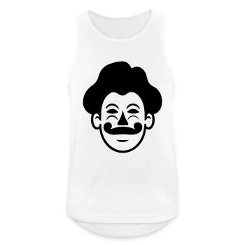 clown - Débardeur respirant Homme - blanc - Devant - Nick (188cm)