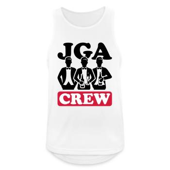 Junggesellen Abschied Crew - Männer Tank Top atmungsaktiv - Weiß - Vorne - Nick (188cm)