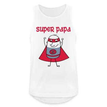DAD - Men's Breathable Tank Top - white - Front - Nick (188cm)