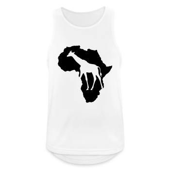Girafe Afrique Safari Kenya Serengeti Roots Reggae - Débardeur respirant Homme - blanc - Devant - Nick (188cm)