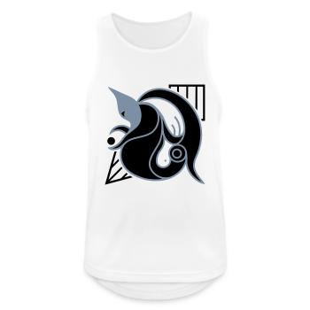 Let's go there. Liberation and Transformation - Men's Breathable Tank Top - white - Front - Nick (188cm)