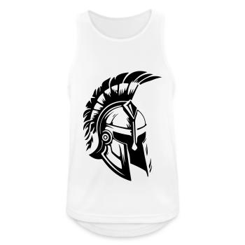 Casque Spartan Gladiator Sparta - Débardeur respirant Homme - blanc - Devant - Nick (188cm)