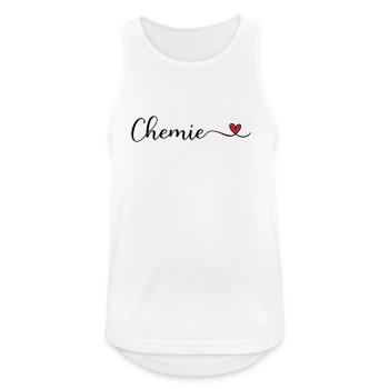 Chemie - Männer Tank Top atmungsaktiv - Weiß - Vorne - Nick (188cm)