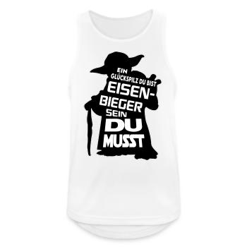 Berufe Bau Handwerker Du musst - Männer Tank Top atmungsaktiv - Weiß - Vorne - Nick (188cm)