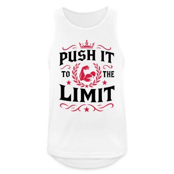 Push it to the limit - Men's Breathable Tank Top - white - Front - Nick (188cm)