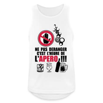 not disturb time apero2 - Men's Breathable Tank Top - white - Front - Nick (188cm)