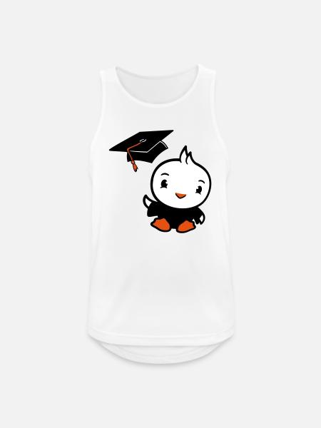 Bird Graduation College Graduation Hat School - Men's Breathable Tank Top - white
